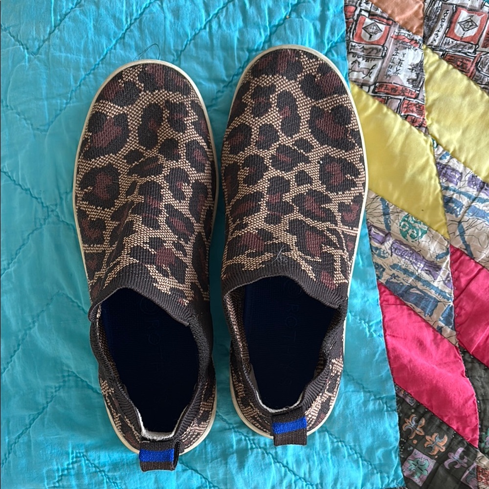 Leopard Print Slip-On Sneakers